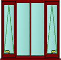 Style 82 rosewood window