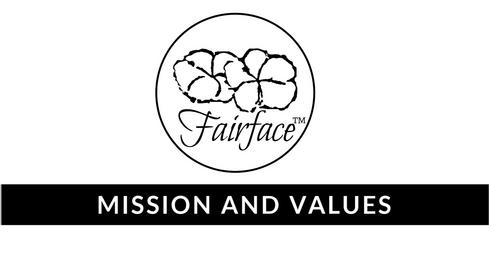 Fairface Washcloths Mission and Values