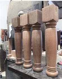 Mahogany table legs