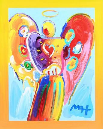 Peter Max Angel with Heart II