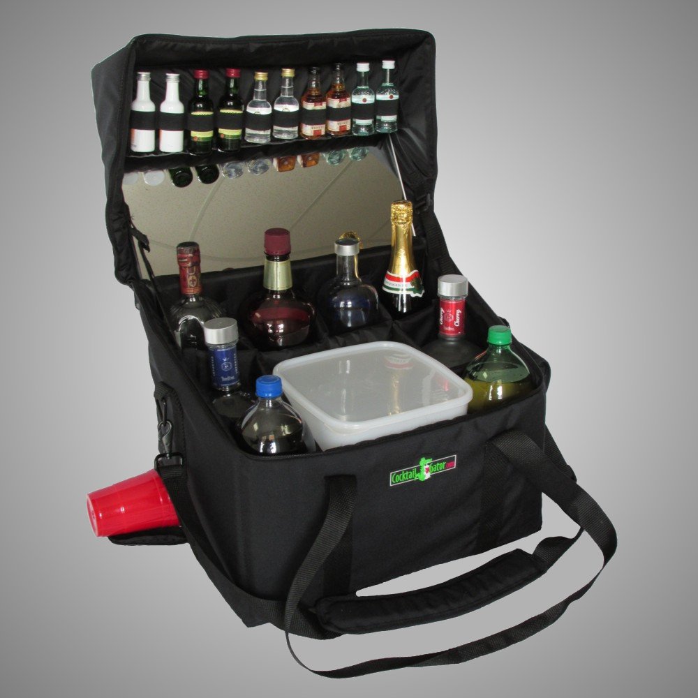 Cocktail Gator - Travel Bar With Ice Bin And Cup Dispenser