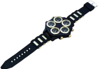 TIME TRAVELLER Five Time Zone Big Dial Futuristic Sport Concept Watch Extra Large Dial Stylish Guy's Hip Hop Watch Cool Punk Men's Quartz Watch Unisex watch Time Hour