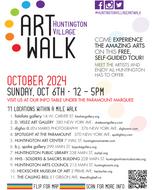 Huntington Village Art Walk 2024 Flyer