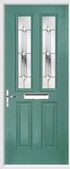 2 Panel 2 Square Composite Door regal diamond glass