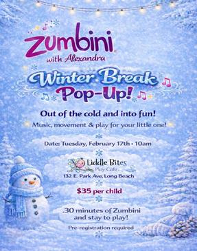 Zumbini with Liddle Bites Play Cafe Long Island Music Class for Toddlers and kids
