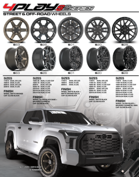 Shop 4play Jeep rims in Ohio. Ravenna Ohio custom wheels for sale.