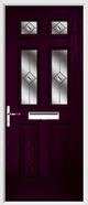 2 Panel 4 Square Composite Door fusion glass