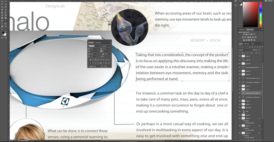 quantum theory industrial design concept calendar closeup