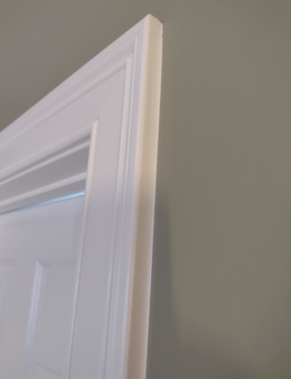 Door jamb edge. Clean and crisp.