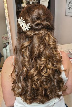 Bride boho hairstyle | West Palm Beach | DgPro Makeup And Hair