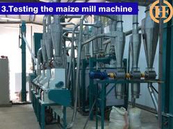 testing, commissioning maize flour milling after sale