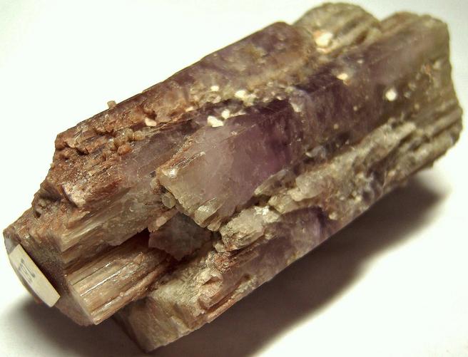 violet purple Aragonite pseudo-hexagonal twinned crystals - Cuenca, Castile-La Mancha, Spain - ex Dr Howard Heitner