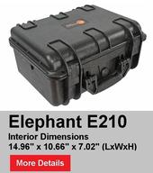 Elephant Cases Waterproof Clear Tackle Box with Pressure Equalization Valve EL012CT Stowaway