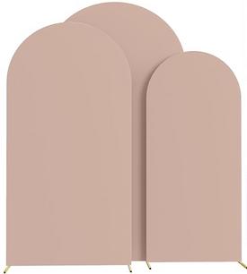 MAUVE BACKDROP FABRIC ARCH COVERS FOR RENT