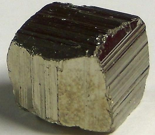 golden PYRITE crystal - Huanzala Mine, Huallanca District, Bolognesi Province, Ancash Department, Peru