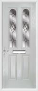 2 Panel 2 Arch Composite Door fusion glass