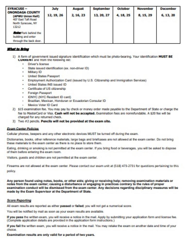 NY Notary Exam Schedule Prep