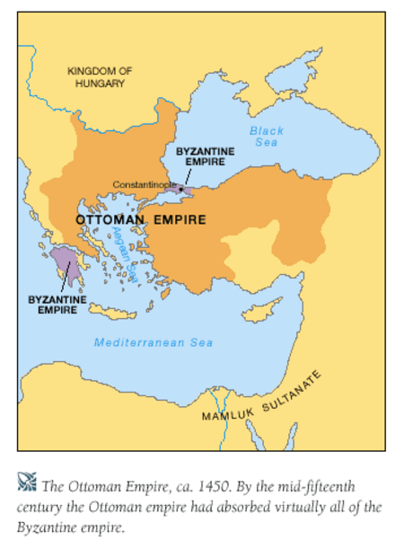 the Ottoman map right before the conquest of Constantinopolis - Bahadir Gezer
