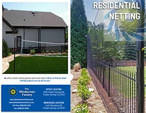 Residential Netting 2 Page PDF Flyer