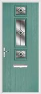 3 Square Strip Composite Door fusion glass