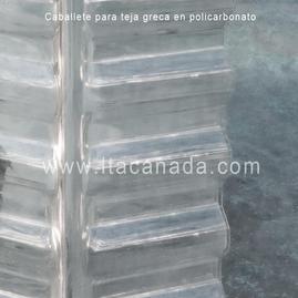 Caballete para teja greca en policarbonato LTA