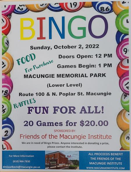 Friends of the Macungie Institute