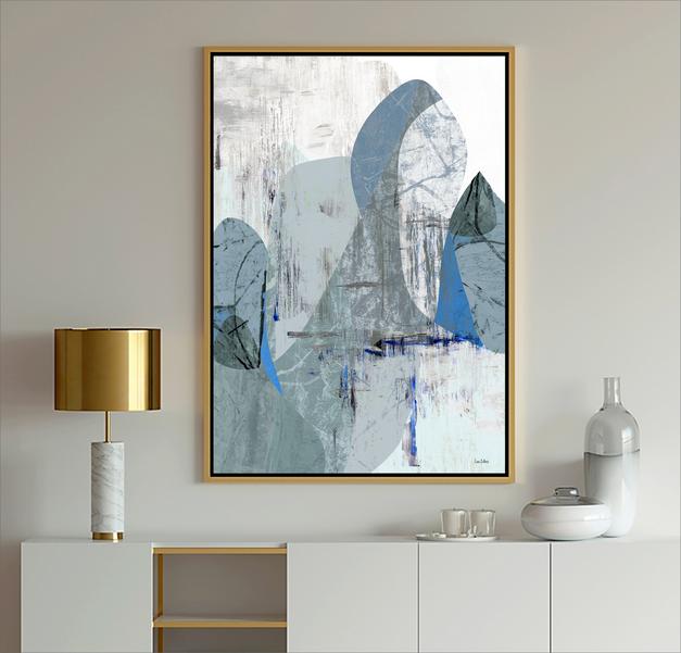Blue and white abstract art, #abstract art, #dubois art
