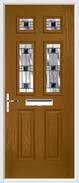 2 Panel 4 Square Composite Door aspen glass