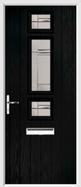 3 Square Strip Composite Door regal corenet glass