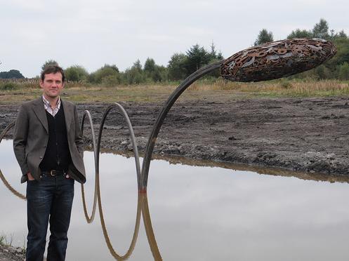 Julian Wilde at Sculpture in the Parklands, Lough Boora Discovery park