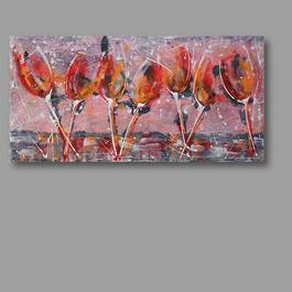 acrylic painting, wine glasses, wine painting, painting of wine