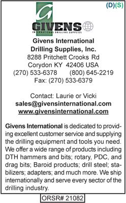 Drilling Supplies, Givens International