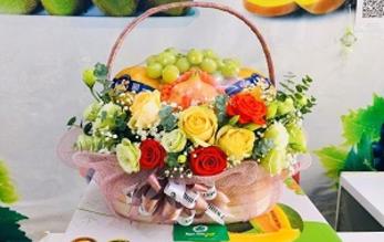 giỏ hoa quả 20/11 theo phong cách mới