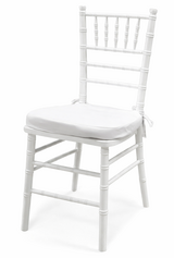 silla Tiffany blanca de madera