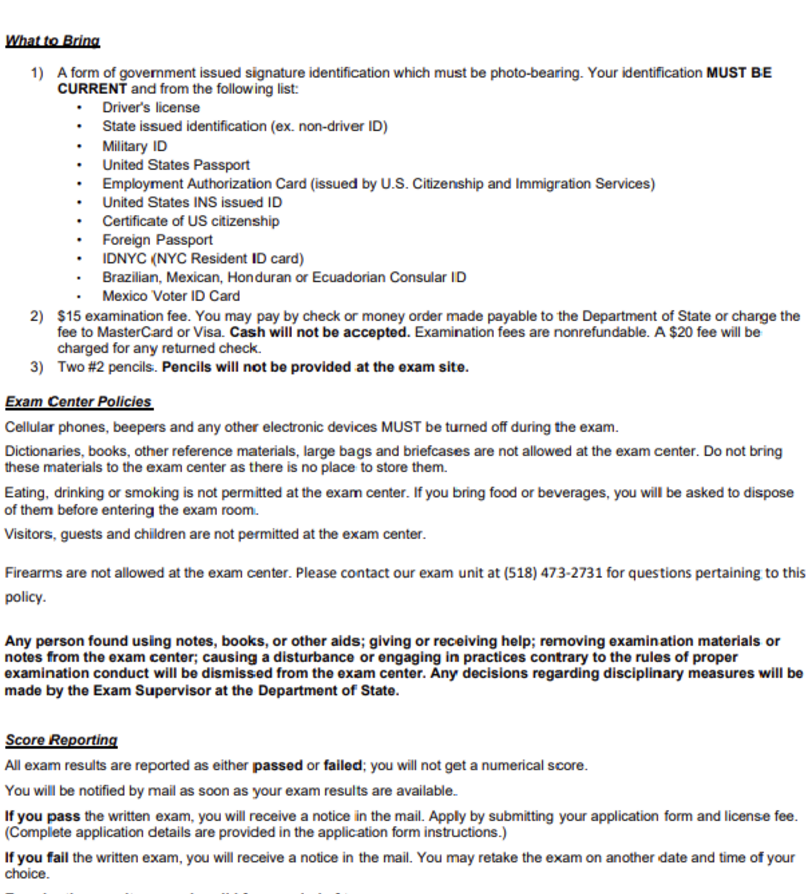 NY Notary Exam Schedule Prep