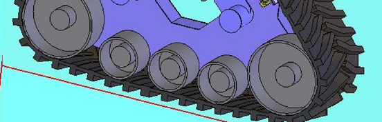 tracked robotic chassis Suspension