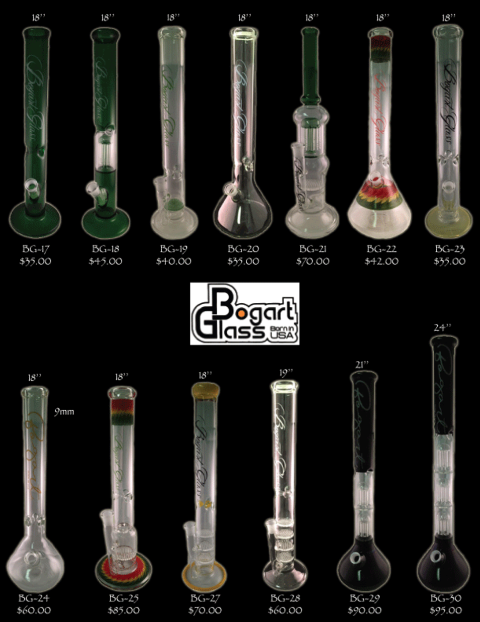 Bogart Made in the USA Water Pipes