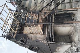 Electrical short circuit leading to fire