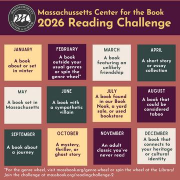 2026 Mass Center for the Book Reading Challenge