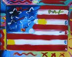 Peter Max "Flag With Heart"