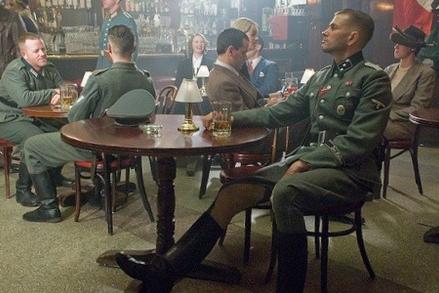 German WW2 SS Officer of the Waffen-SS, in a cabaret in Berlin circa 1940