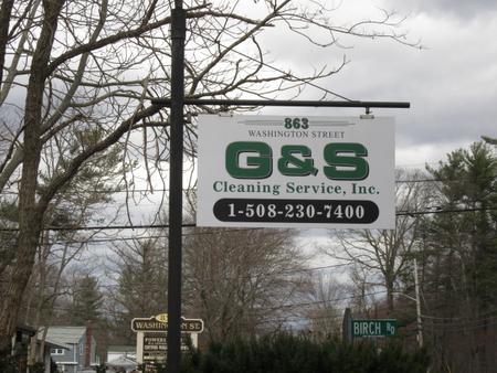 G and S Cleaning Services exterior sign.