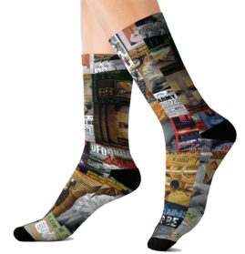 Alien Autopsy Media Montage Full Colour Socks