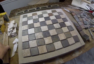 How to make a DIY easy Ceramic Chess Board. www.DIYeasycrafts.com