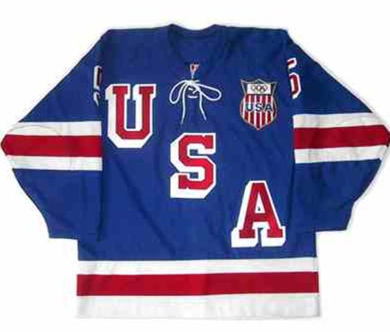 1960 Bill Christian Game Worn USA Olympic Hockey Team Jersey., Lot  #80069
