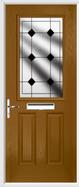 2 Panel 1 Square Composite Door resin lead