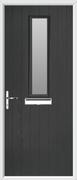 1 Square Composite Door obscure glass