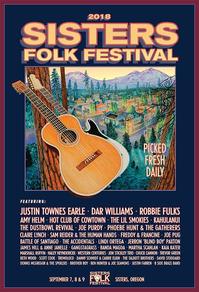 Dennis McGregor creates another Sister Folk Festival poster for 2018