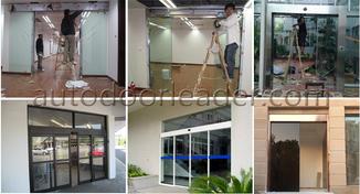 Installation for automatic sliding door