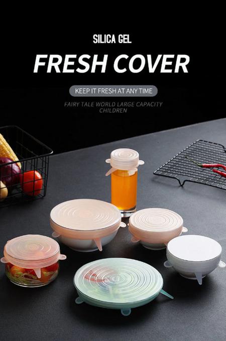 Silicone Food Storage Lids in Pakistan for Covering cup, Mugs, Pans, Pots - Set of Lids - Keep Food Fresh in Islamabad